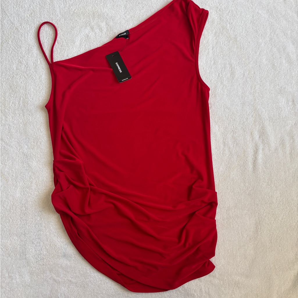 Express Vibrant Red Top.